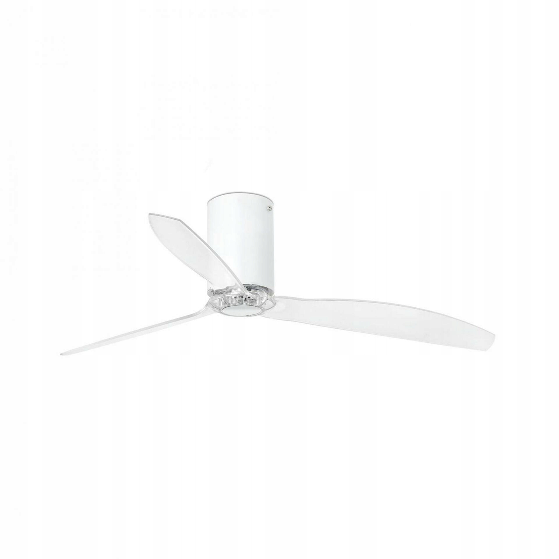 Stropný ventilátor Faro Mini Tube Fan biela/transparentná s DC motorom 75cm