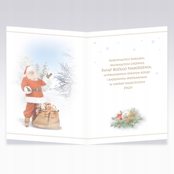 KARNET LAURKA ŚWIĘTA BOŻE NARODZENIE BN + KOPERTA Marka Karo