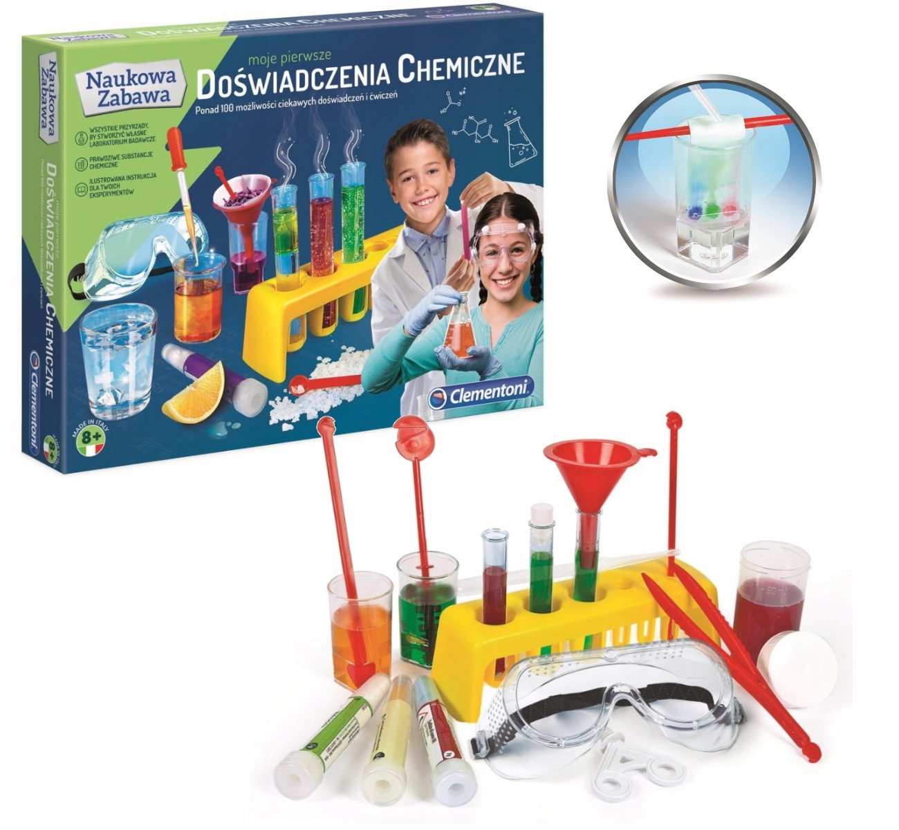 

Doświadczenia Chemiczne Clementoni Mały Chemik