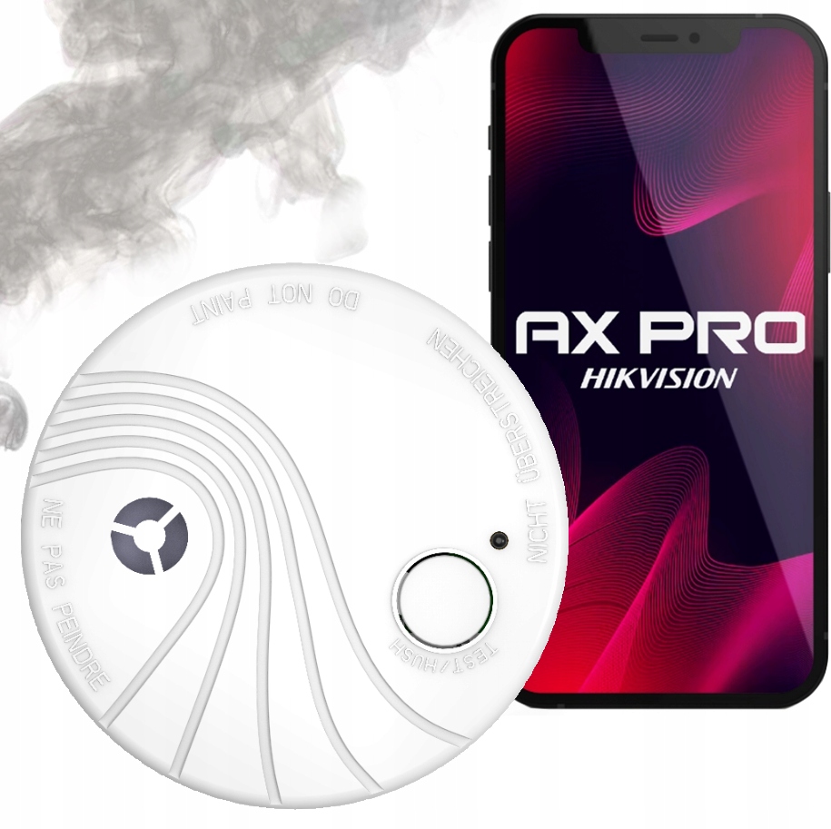 Bezdrátový Autonomní Detektor Kouře Ax Pro Ds-pdsmk-s-we Hikvision
