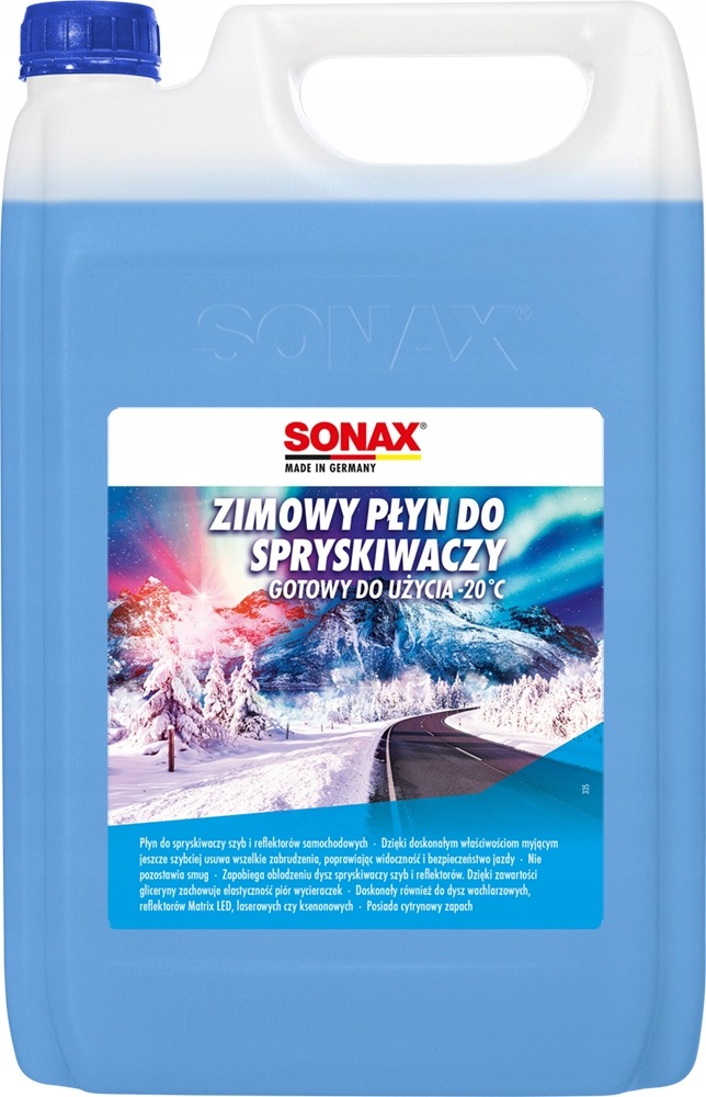 Sonax Xtreme Zimowy płyn do spryskiwaczy -20°C 4L Bez Smug cytrynowy