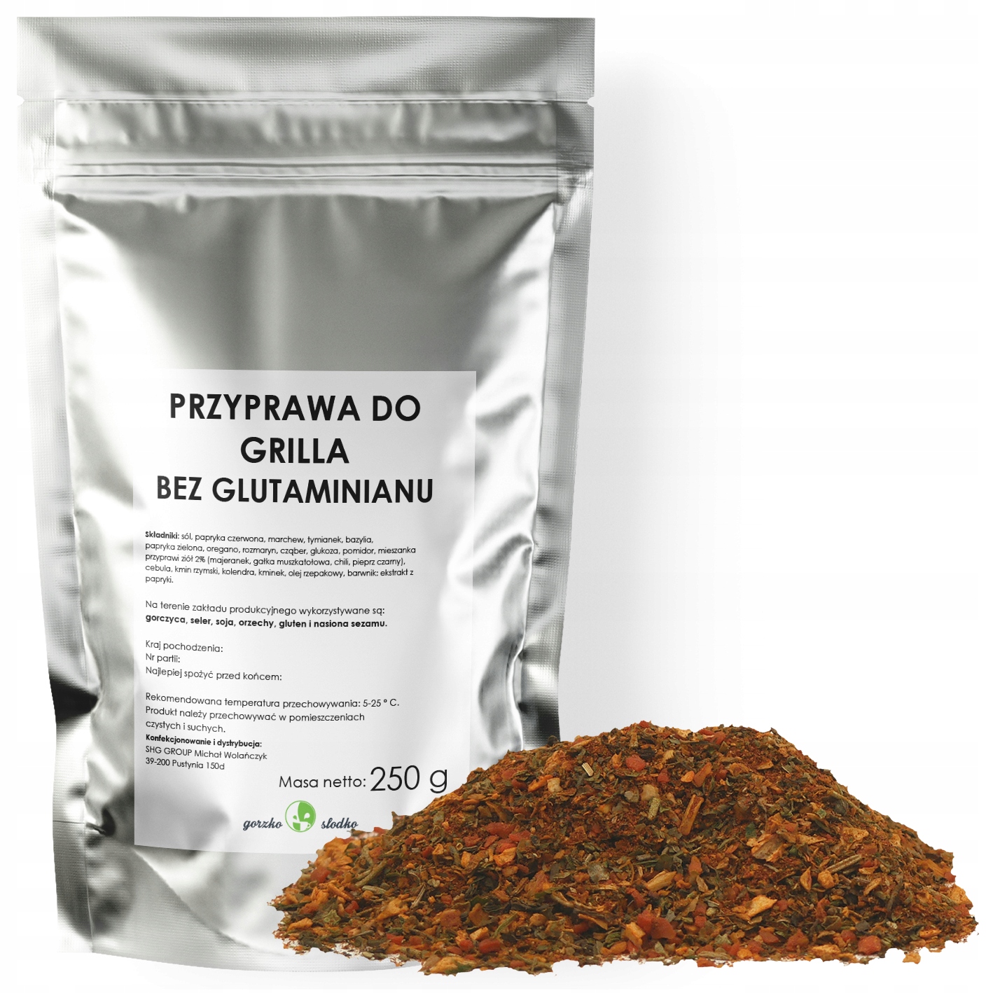 PRZYPRAWA DO GRILLA aromatyczna marynata 250g Nazwa handlowa przyprawa do grilla