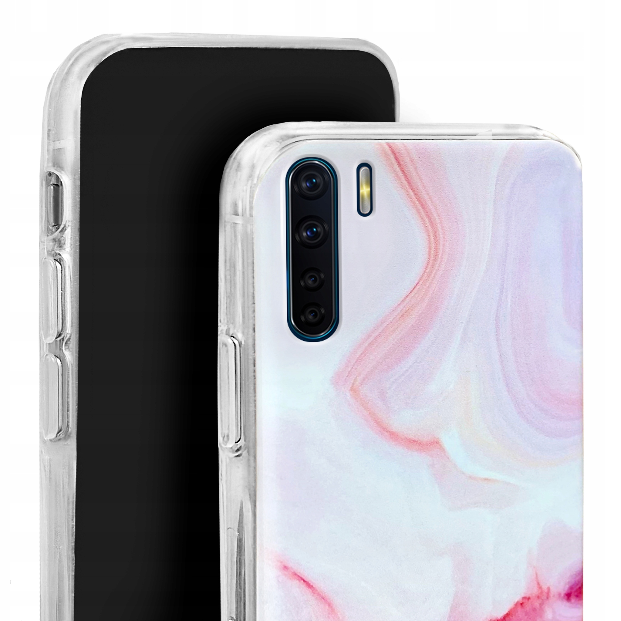

Etui do Oppo A91 case guma wzory + Szkło