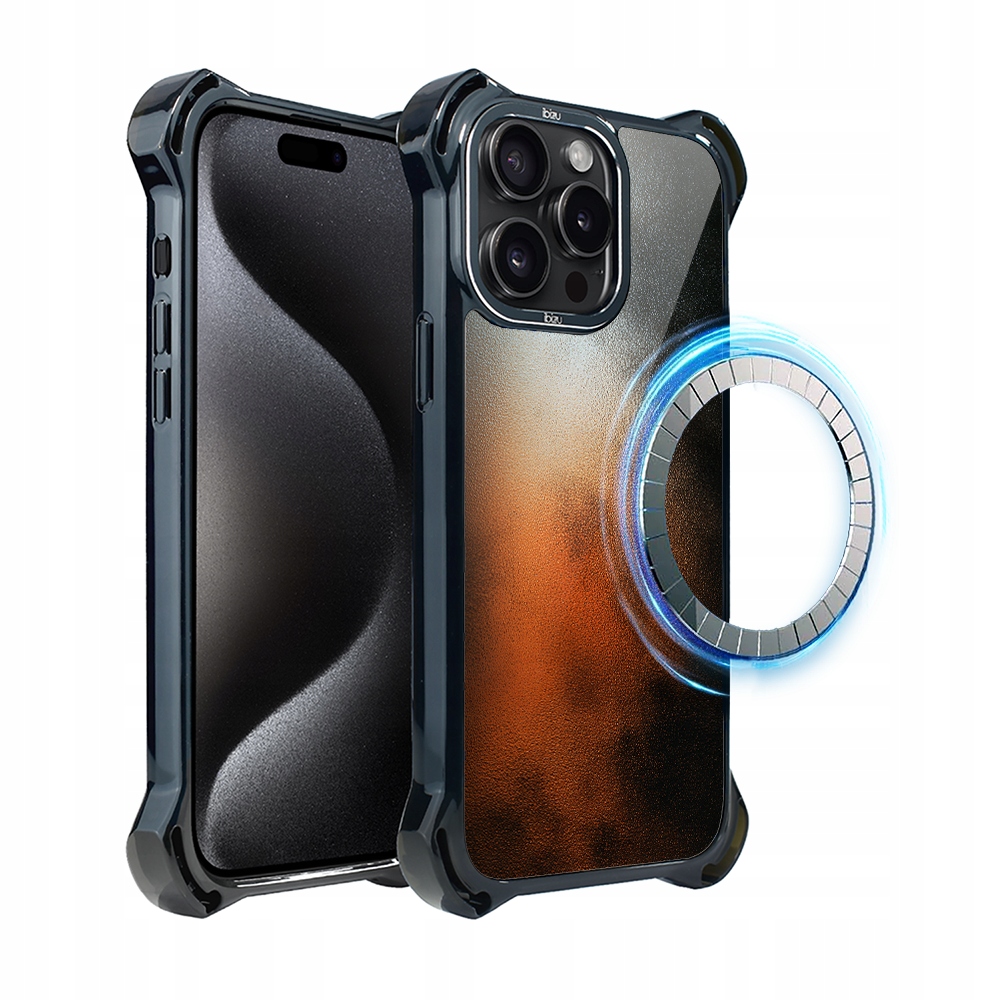 Pouzdro Ibizu DropGuard Ultra iPhone 15 Pro s MagSafe, Ember