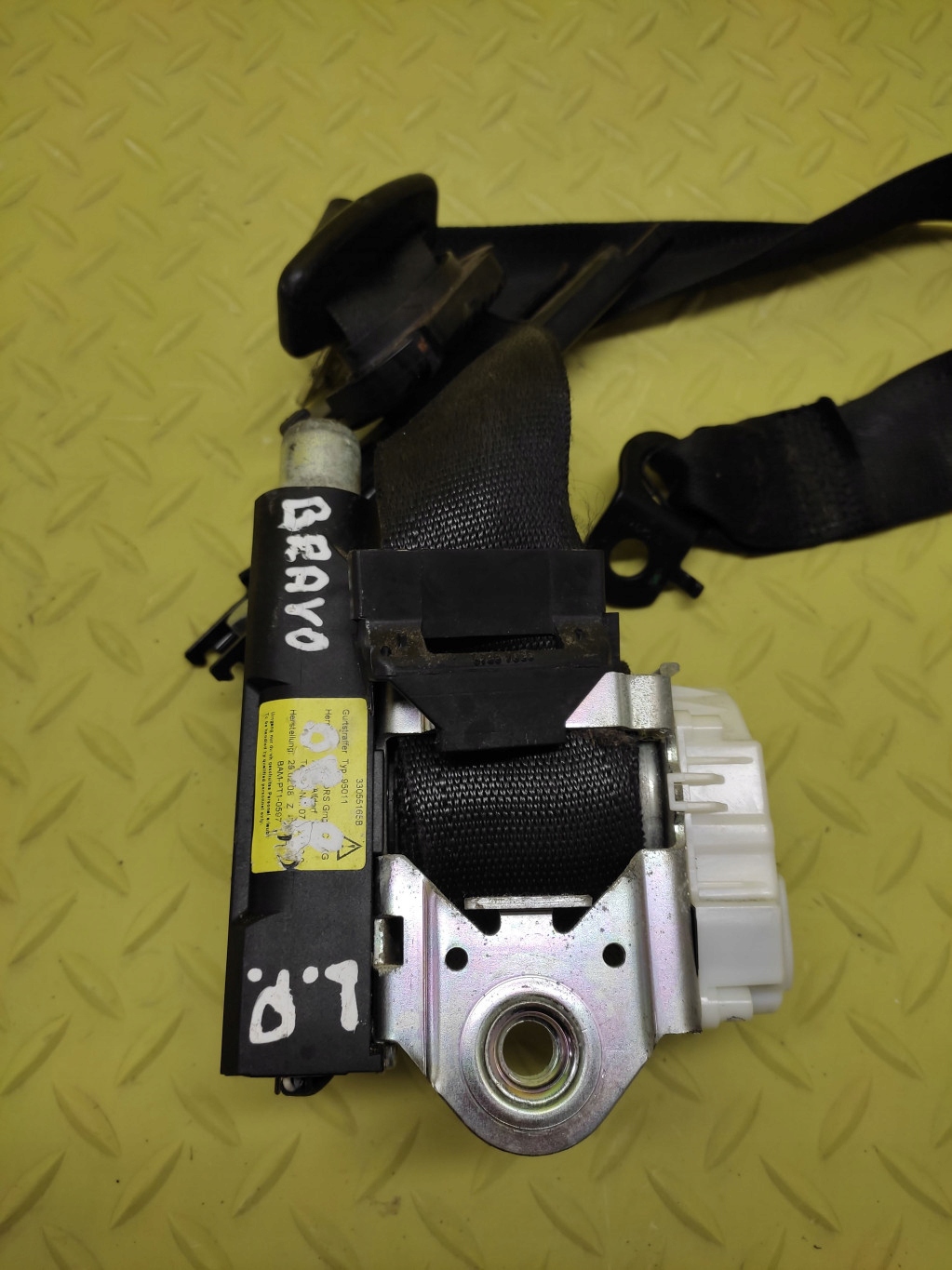FIAT BRAVO II tension belt safety left front 34019923B