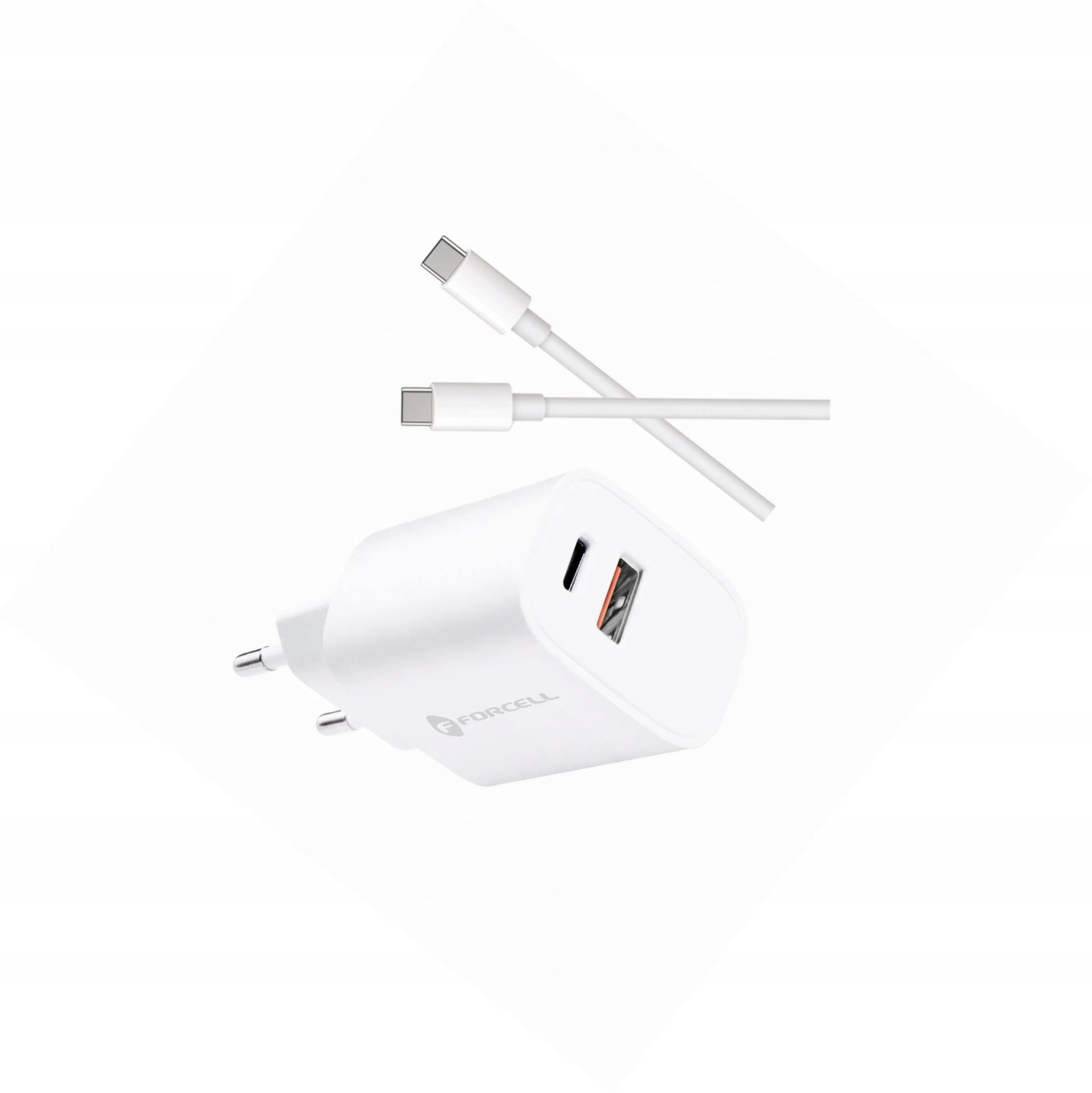 Szybka ładowarka 30W 2 wejścia z kablem Usb-c do Samsung Galaxy S25