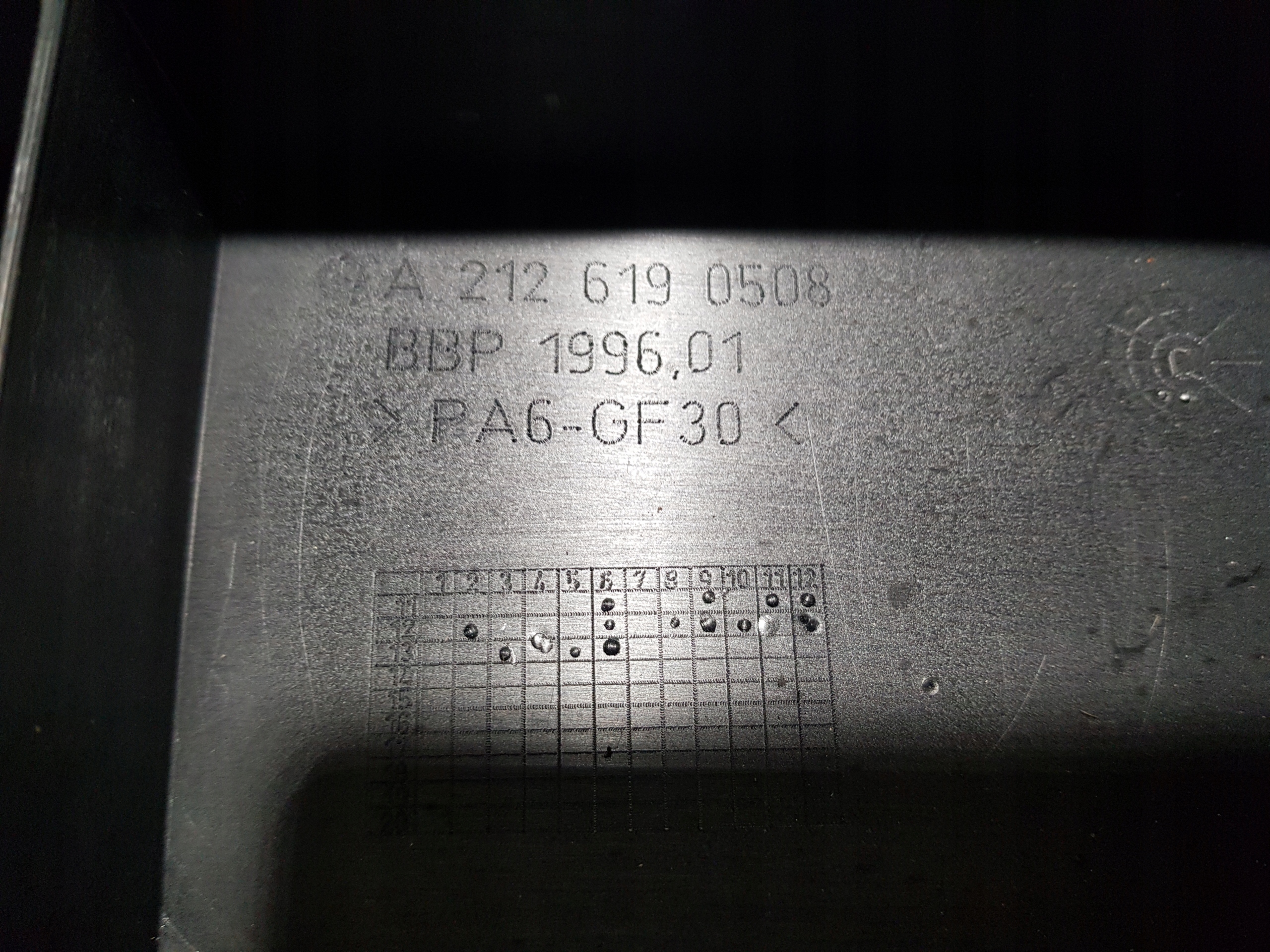 MERCEDES W212 LIFT Support plaque Poignée pour batterie