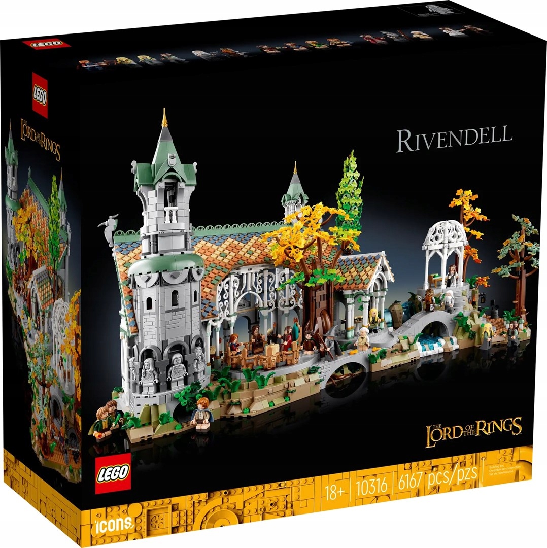 LEGO Icons A Gyűrűk Ura: Rivendell 10316 építőkockák Márka LEGO