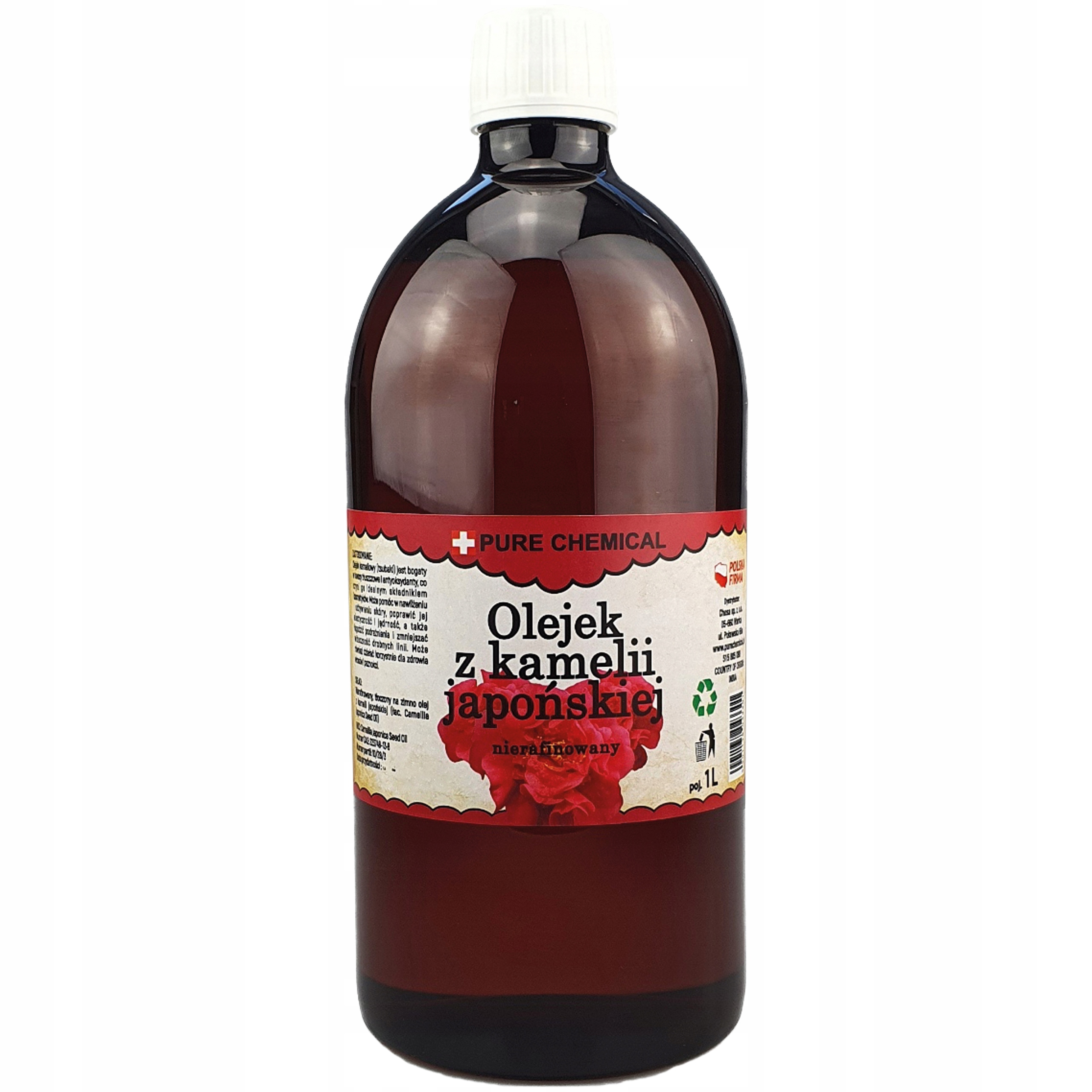 Kaméliový Olej Nerafinovaný Za Studena Lisovaný 1 l