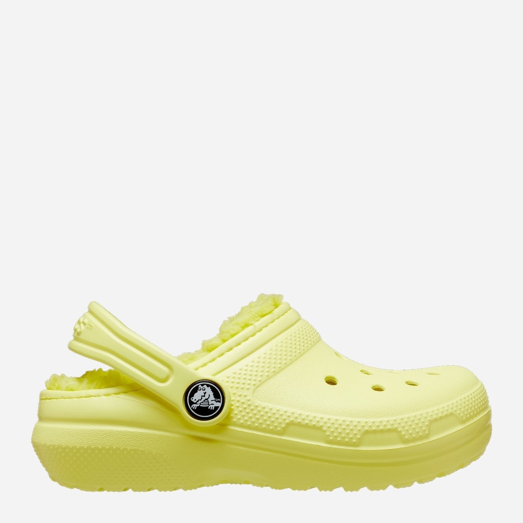 Chodaki dziecięce dla dziewczynki ocieplane Crocs Classic Fuzz-Lined Casual