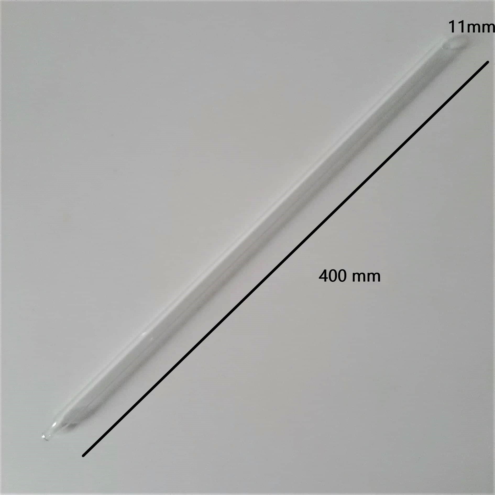 SZKLANA PIPETA do wina 40 cm ręcznie robiona