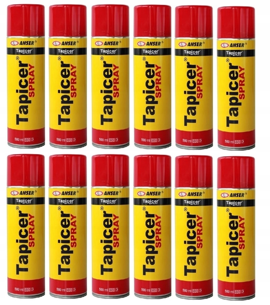 

Klej Tapicerski Spray Do Gąbki i Pianki 12szt