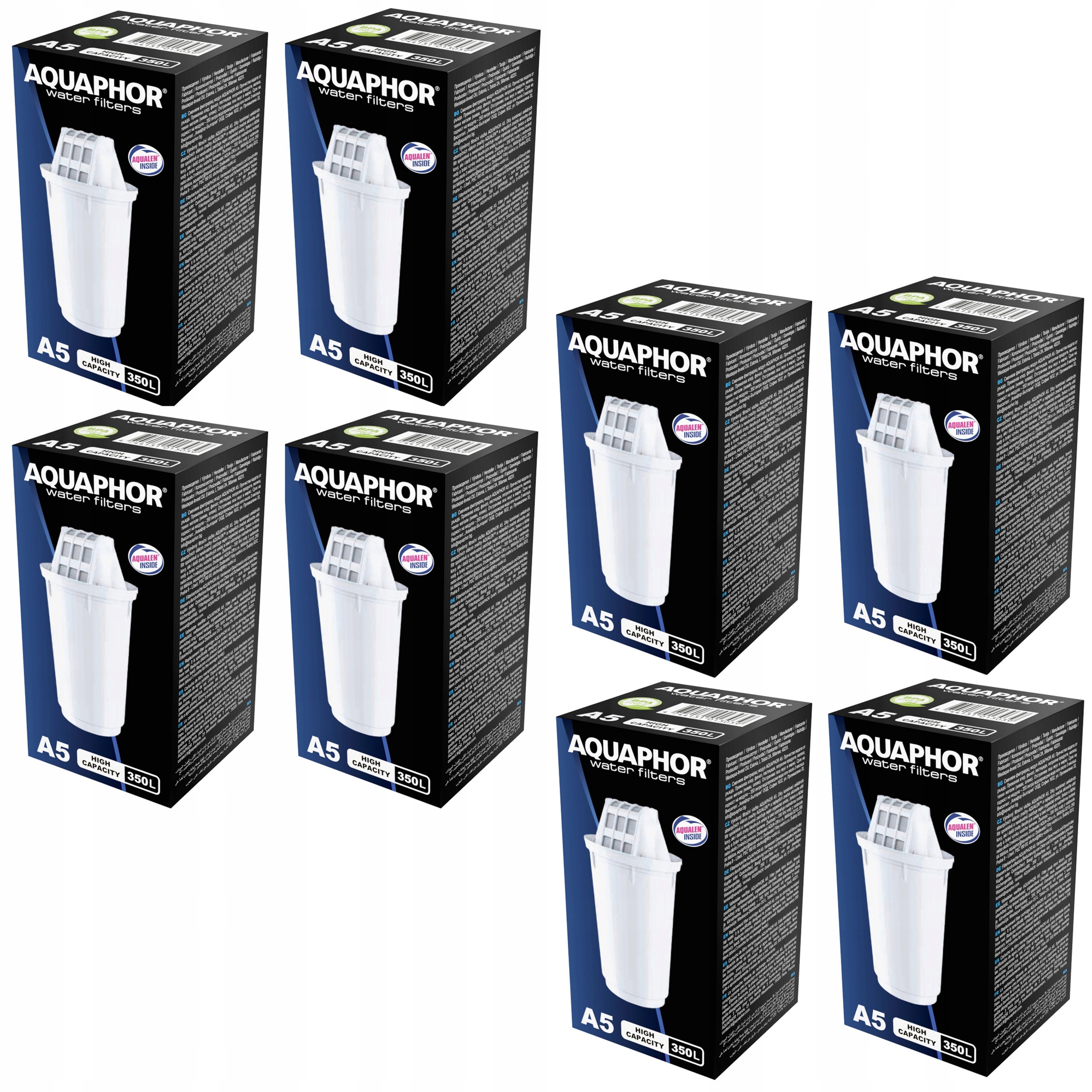 Filtrační vložka pro čištění vody Aquaphor A5 do džbánů Provence 8 ks