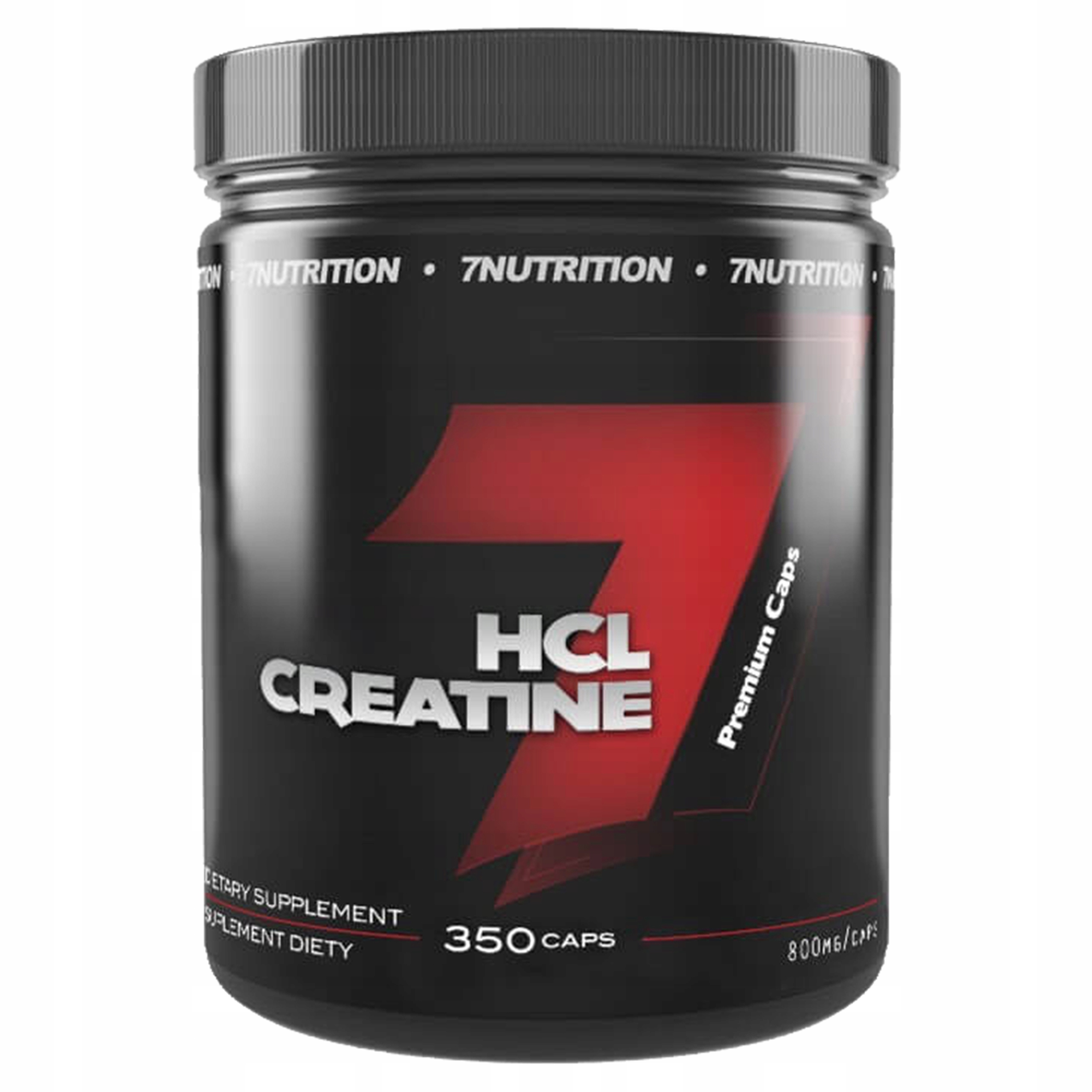 7NUTRITION Hcl Creatine 350 kapslí Kreatin Hcl Moc Síla Vytrvalost Hmotnost