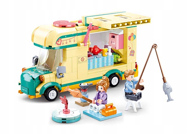 

Klocki Sluban Kamper Ognisko Food Truck Friends