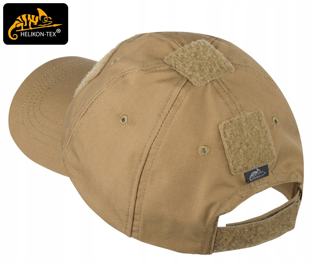 Czapka z Daszkiem Helikon Baseball Cap Rip-Stop Velcro US Woodland Cechy z daszkiem
