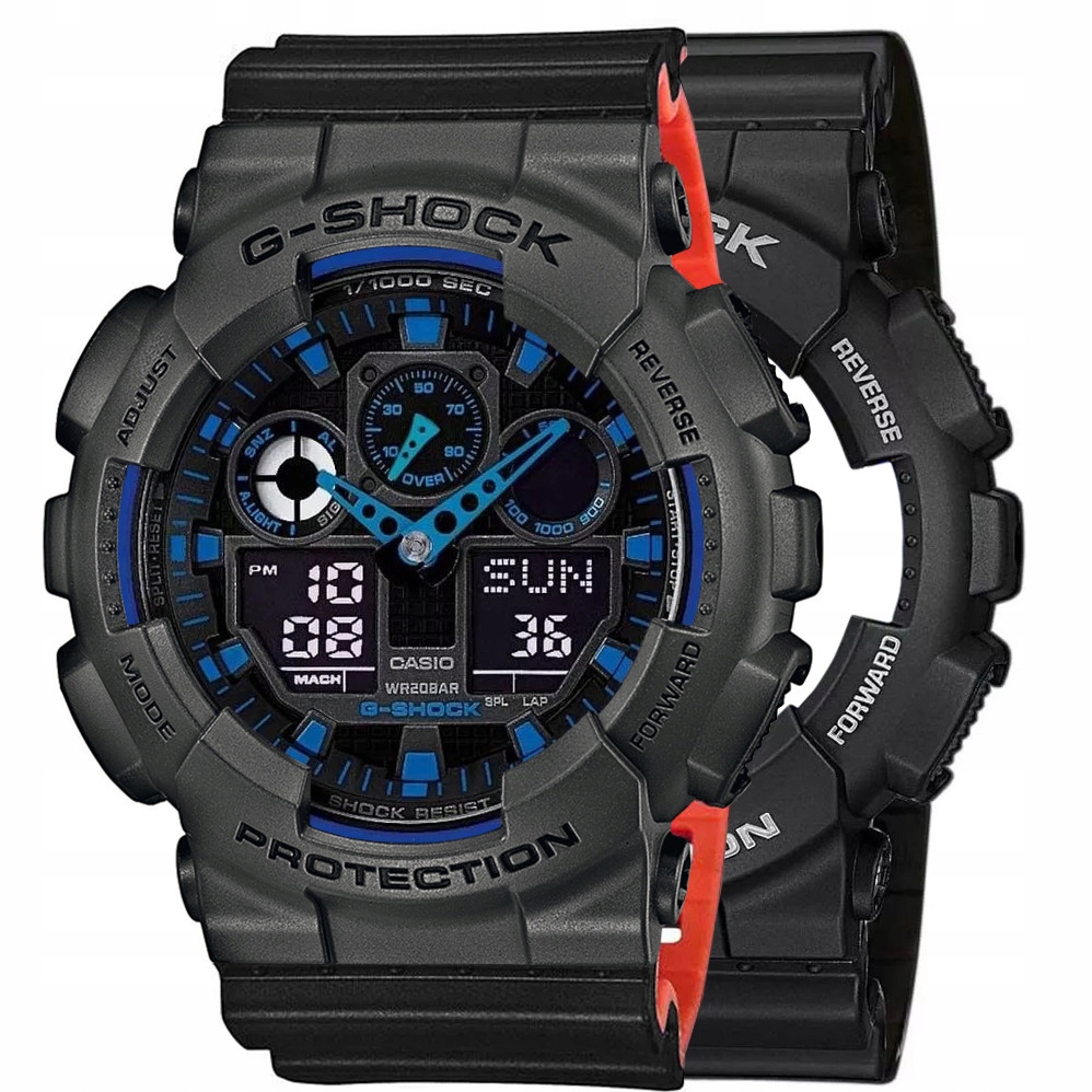 Hodinky Casio G-Shock Set GA-100-1A2ER Bezel 10467795 Řemínek 10577142