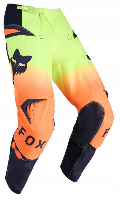 Fox 180 Shield Fluo Yellow Motocyklové Nohavice Offroad Enduro