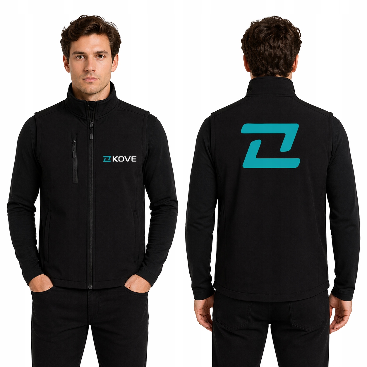 Softshellová bunda s potiskem Kove, prémiový motocyklový styl Dárek vel. M
