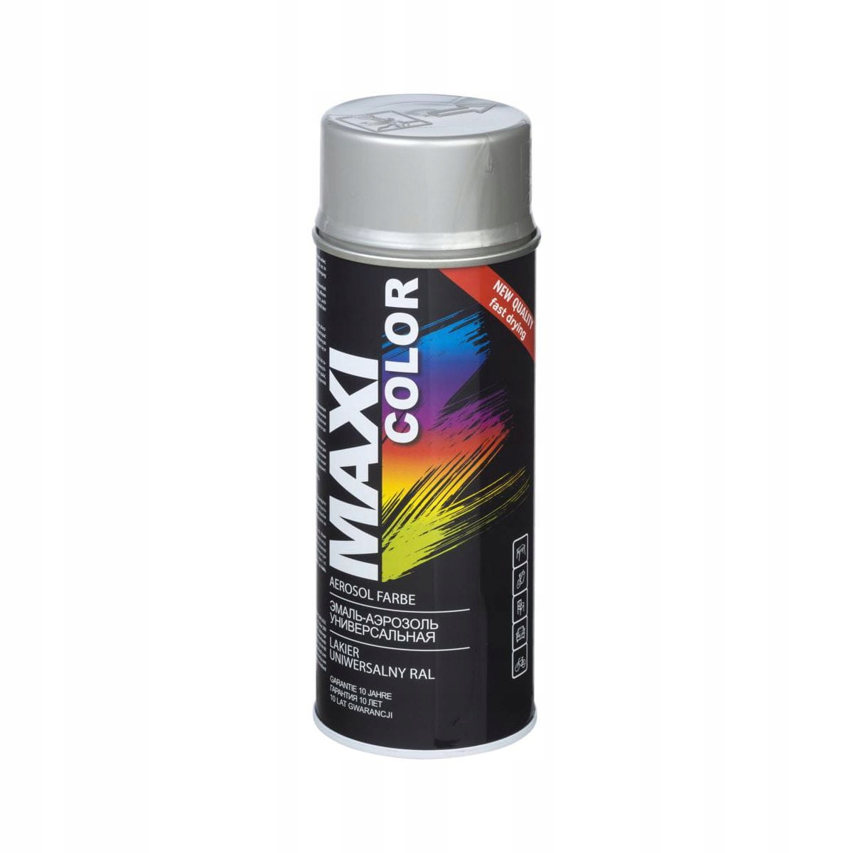 Farba w sprayu Maxi Color efekt srebra lakier metaliczny 400ml