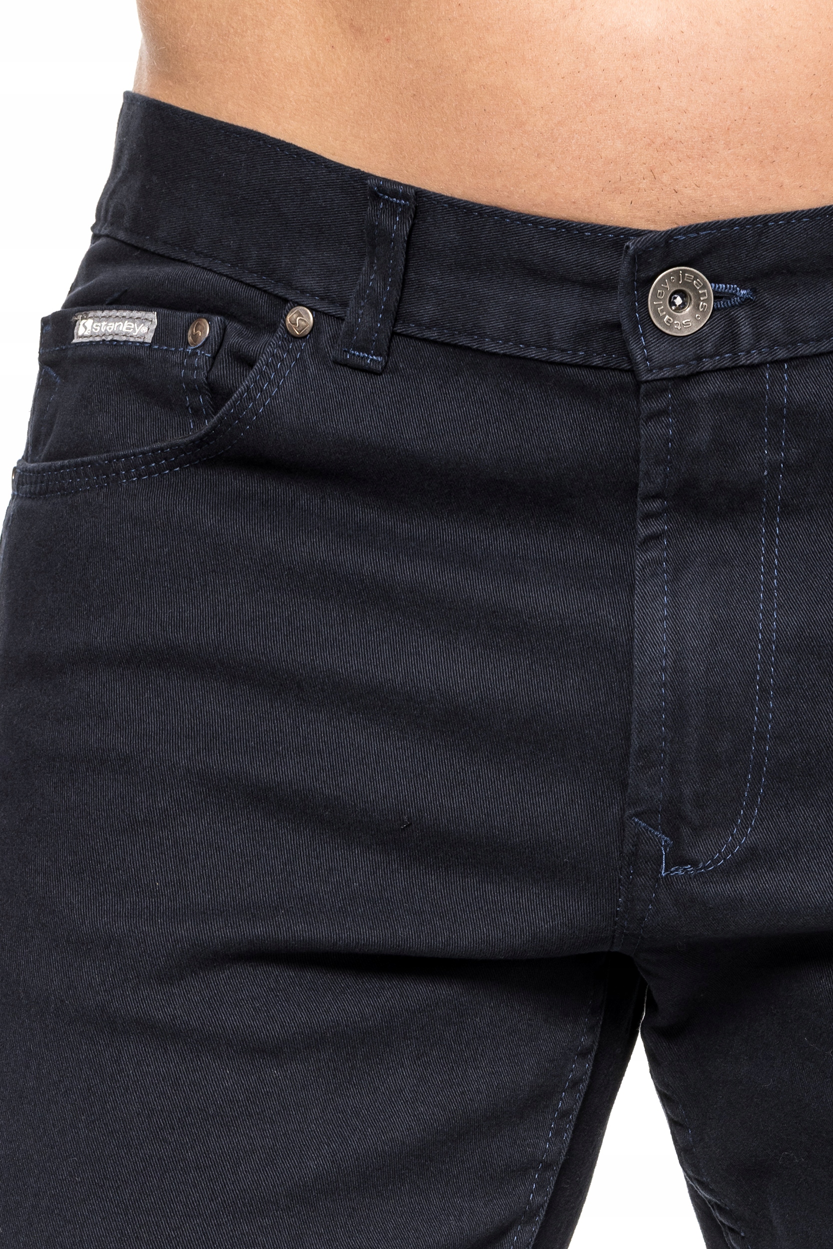 SPODNIE MĘSKIE CHINOS STANLEY - 400/124 -104cm/L32 Wzór dominujący bez wzoru