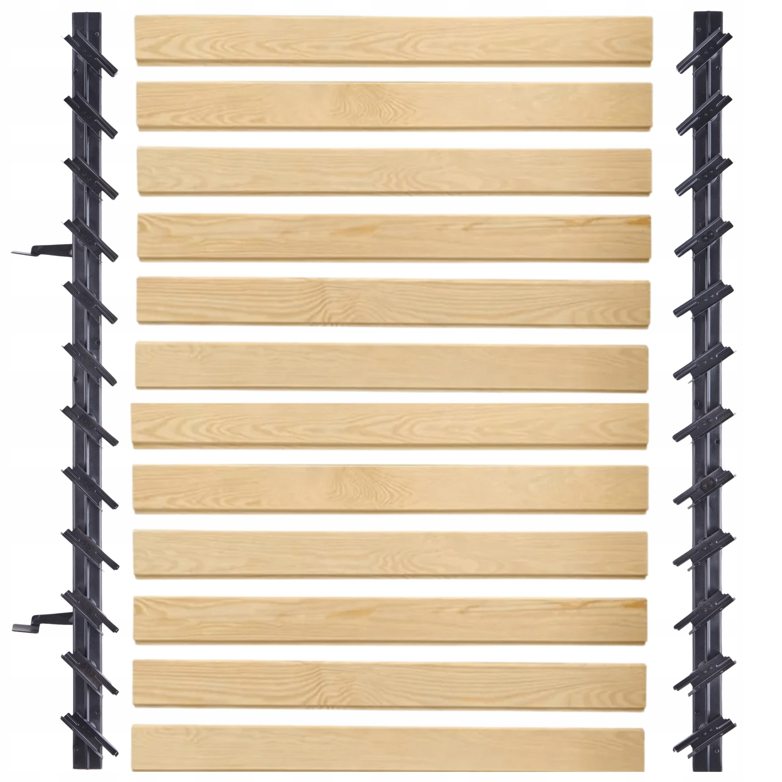 Terasové Žalúzie 12 X Pohyblivé Borovicové Dosky 120 CM Shutters Čierne 107 CM