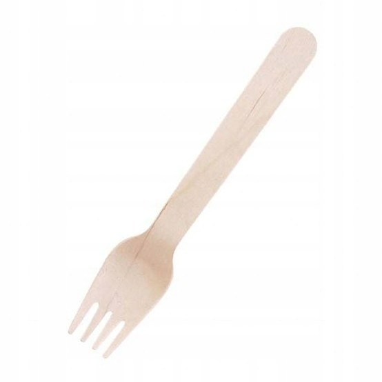 

Widelce jednorazowe 16.5cm drewno 100szt brązowy