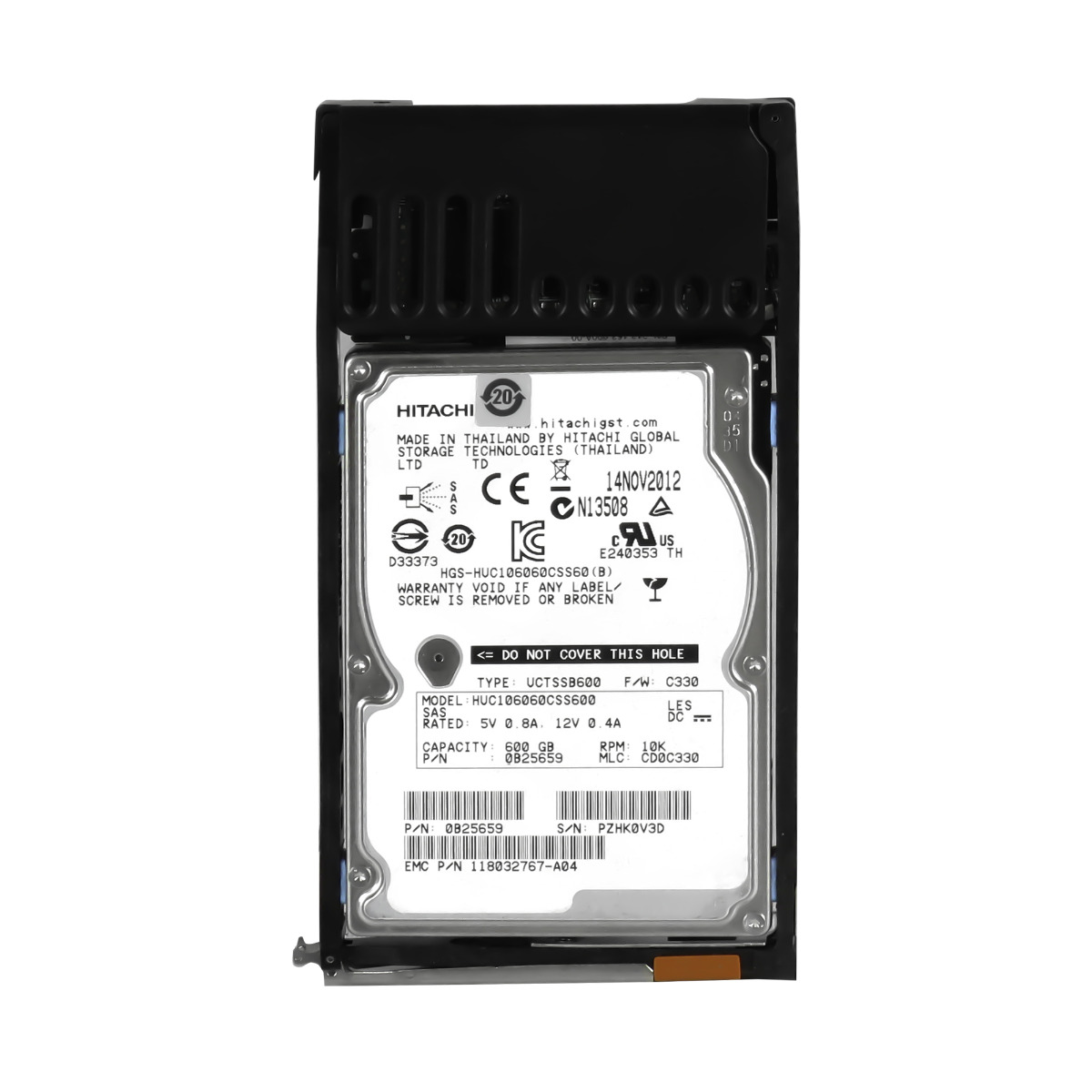 Emc 118032767-A04 005050297 600GB 10K 64MB Fc 2,5'' HUC106060CSS600