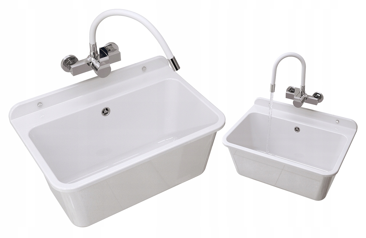 Ekonomický Dřezová Komora Large Baterie Flex bílá Sada