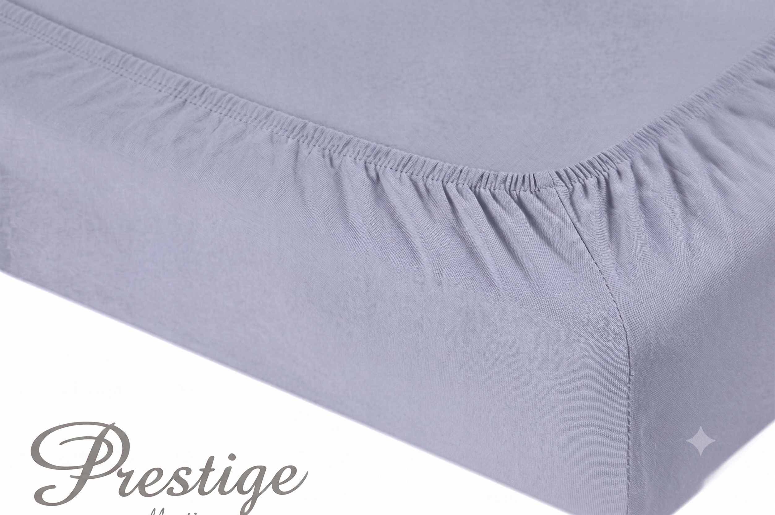 Prostěradlo Jersey s gumičkou 180x200 Světle šedá Prestige Collection 160 g