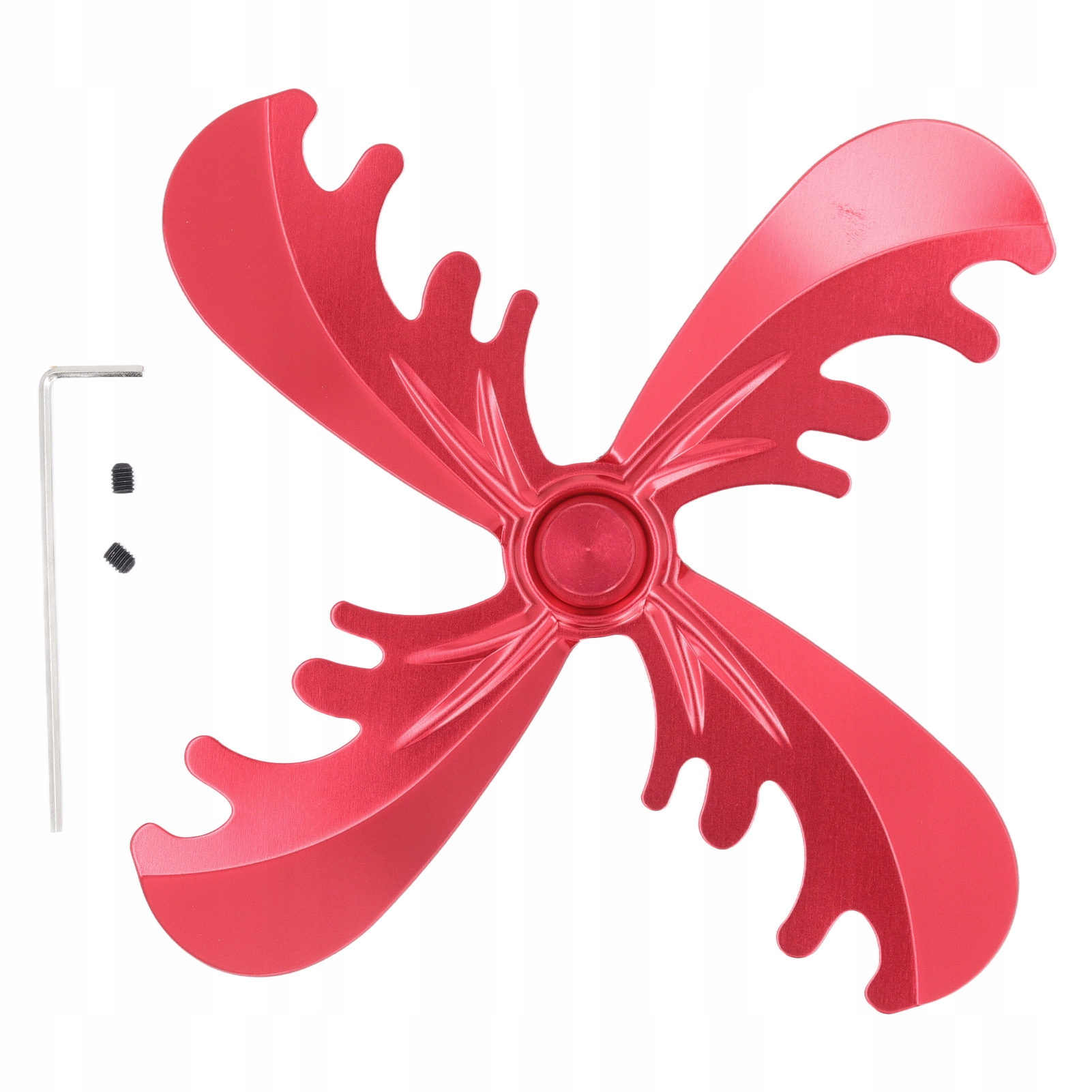 WENTYLATOR PIECOWY OSTRZE Z 4 OSTRZAMI CZERWONY