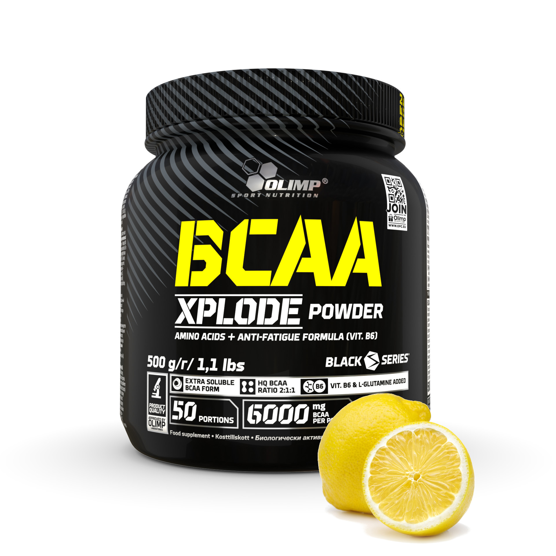 Olimp Bcaa Xplode 500 g Aminokyseliny L-glutamin Citron