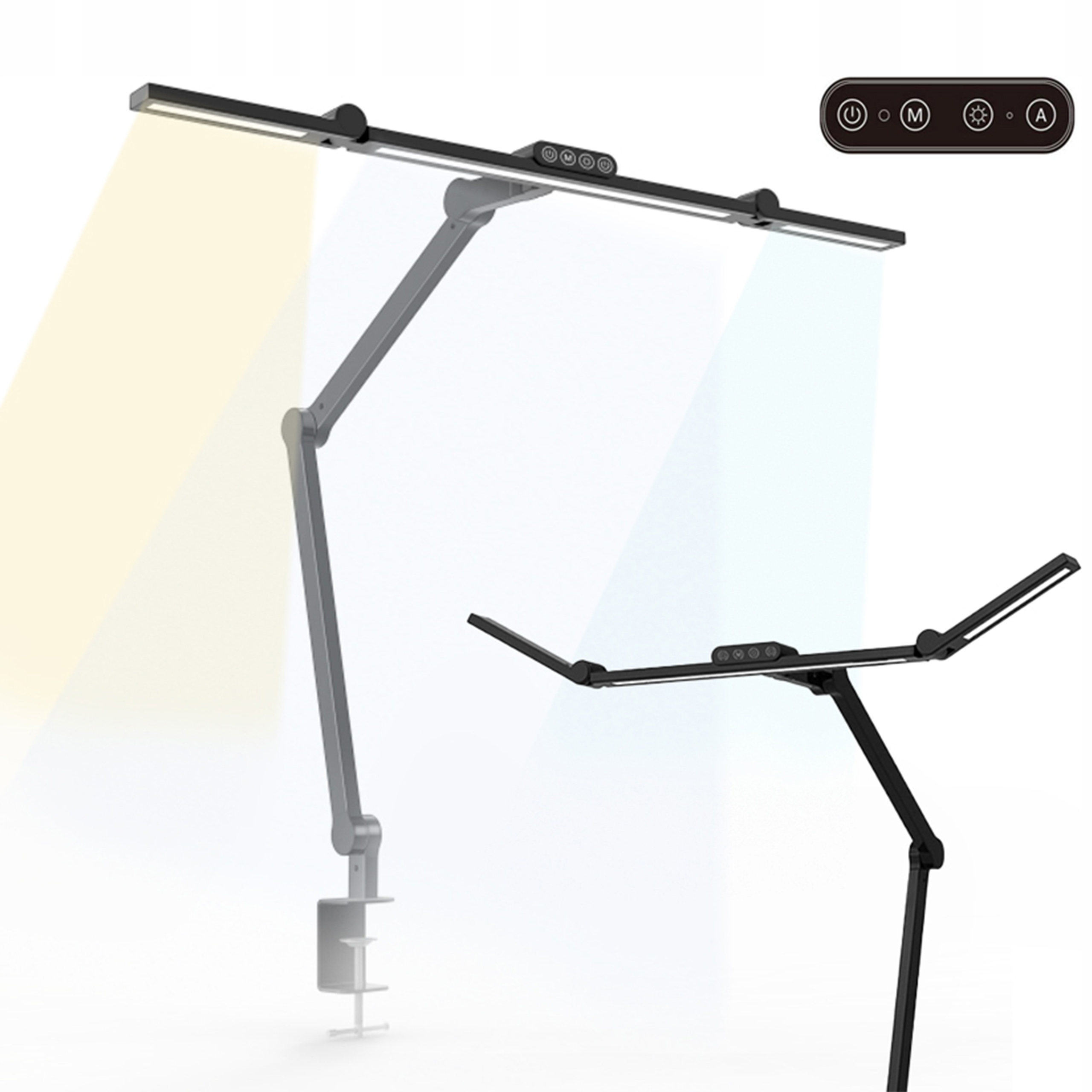 Beztieňová Stolová Lampa Na Dotyk, Stupeň Jasnosti 5 Farieb, 1380 LM