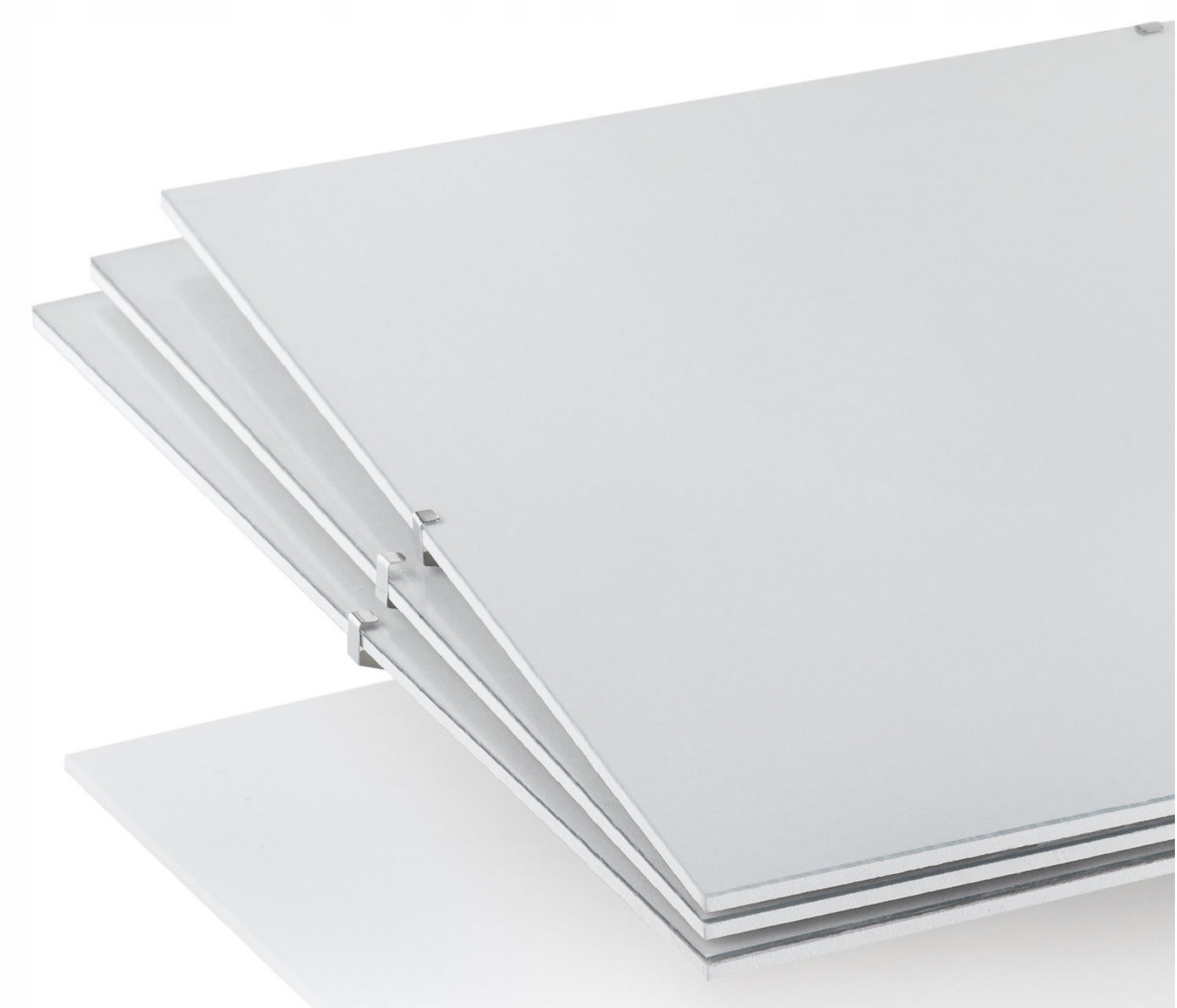 ANTYRAMA PLEXI 40x100 100x40cm OBRAZ białe BOKI