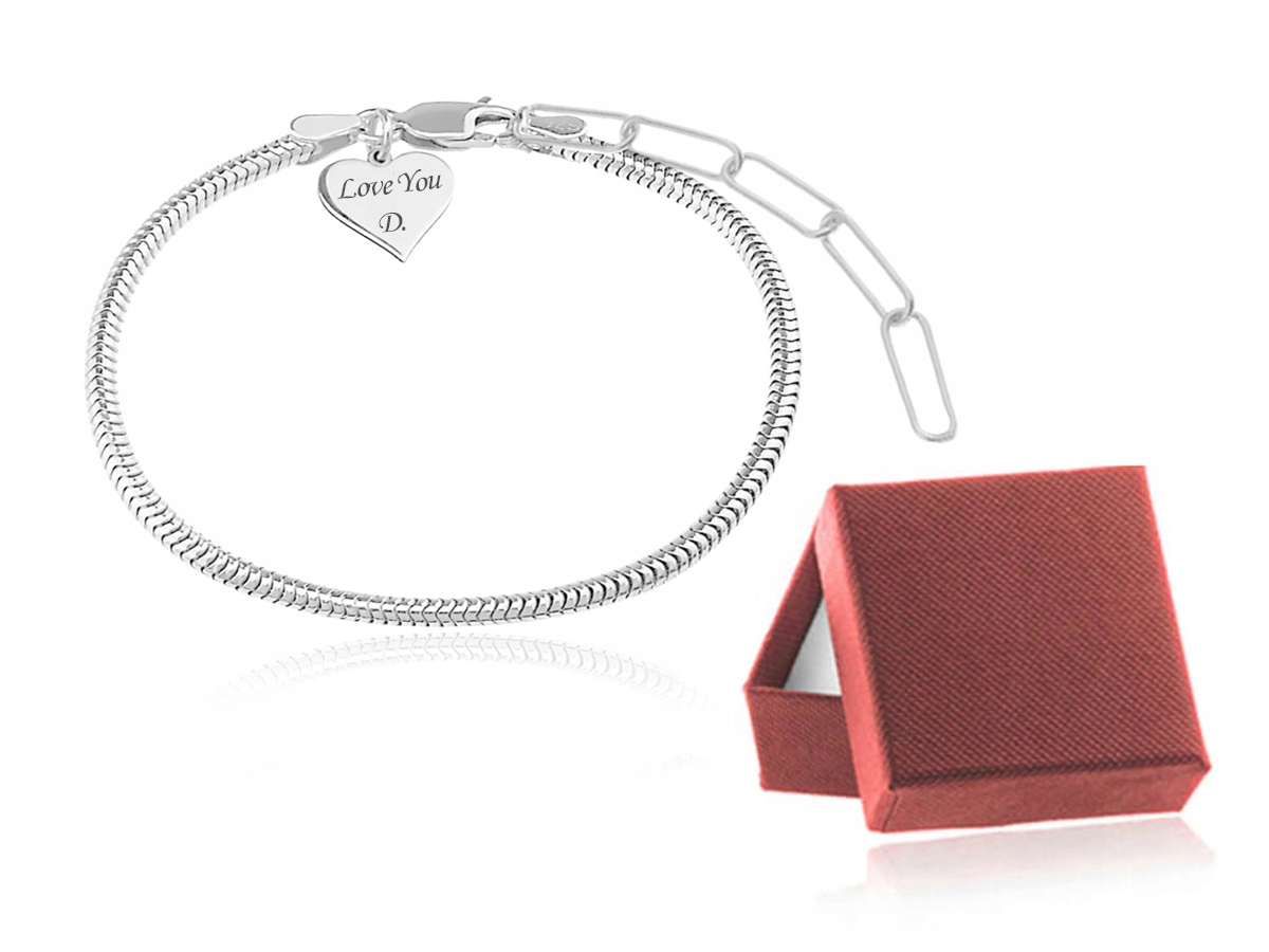 

Bransoletka Srebro 925 Modułowa Do Charms Grawer