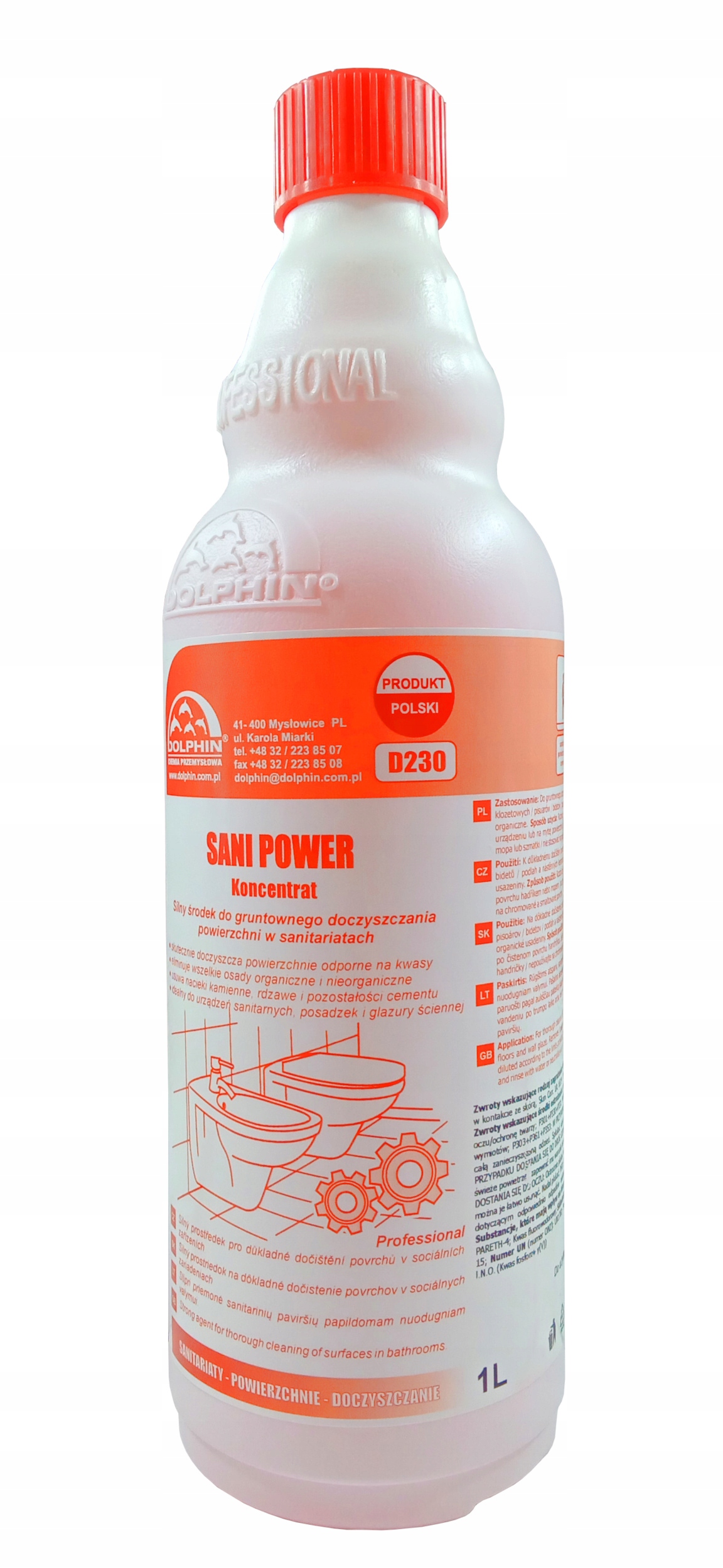 

Dolphin Sani Power Koncentrat Do Sanitariatów 1L
