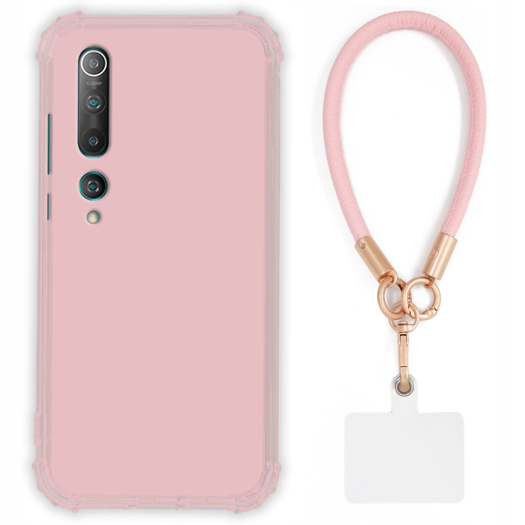 Etui Pre Xiaomi MI Note 10 Case Antishock Pinky Ružové vodítko Sada Tpu