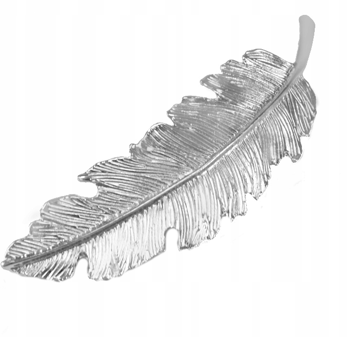 

Klamra Do Włosów Duża Złota Metalowa Piórko