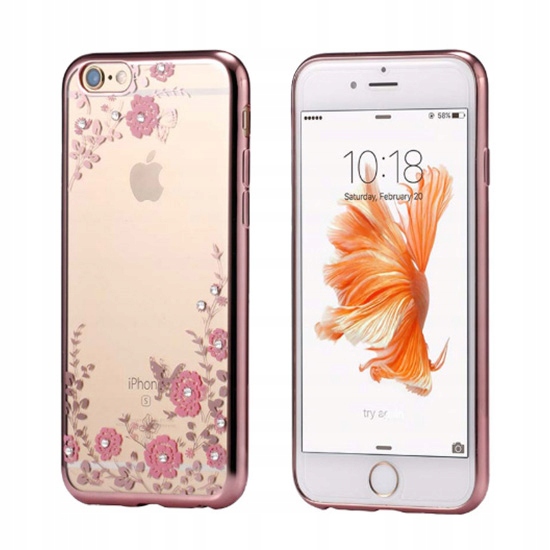 

Back Case Flower Sam N970 Samsung Note 10 złoty ró