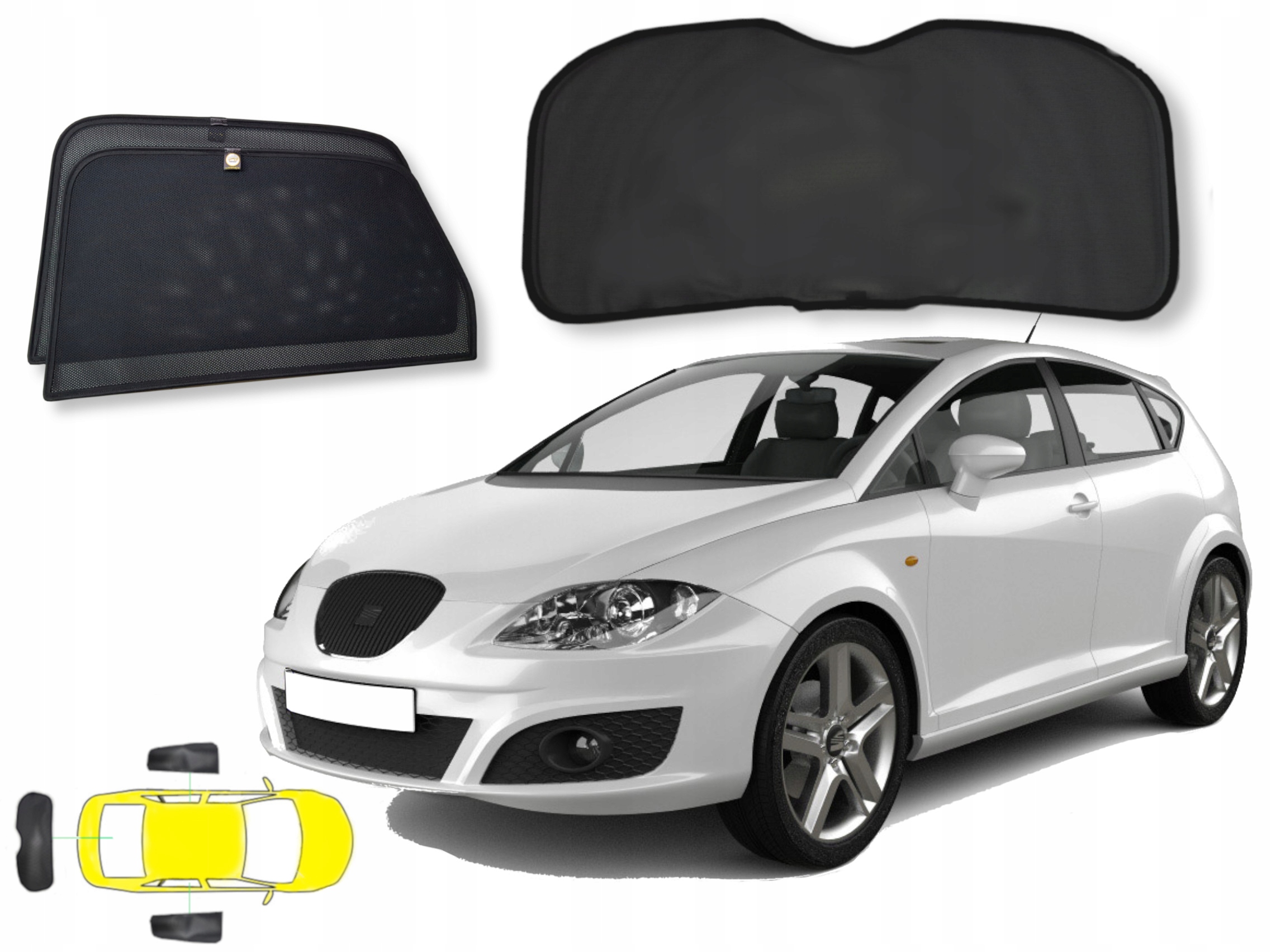 

Zasłony dedykowane przeciwsłoneczne Seat Leon 2 II