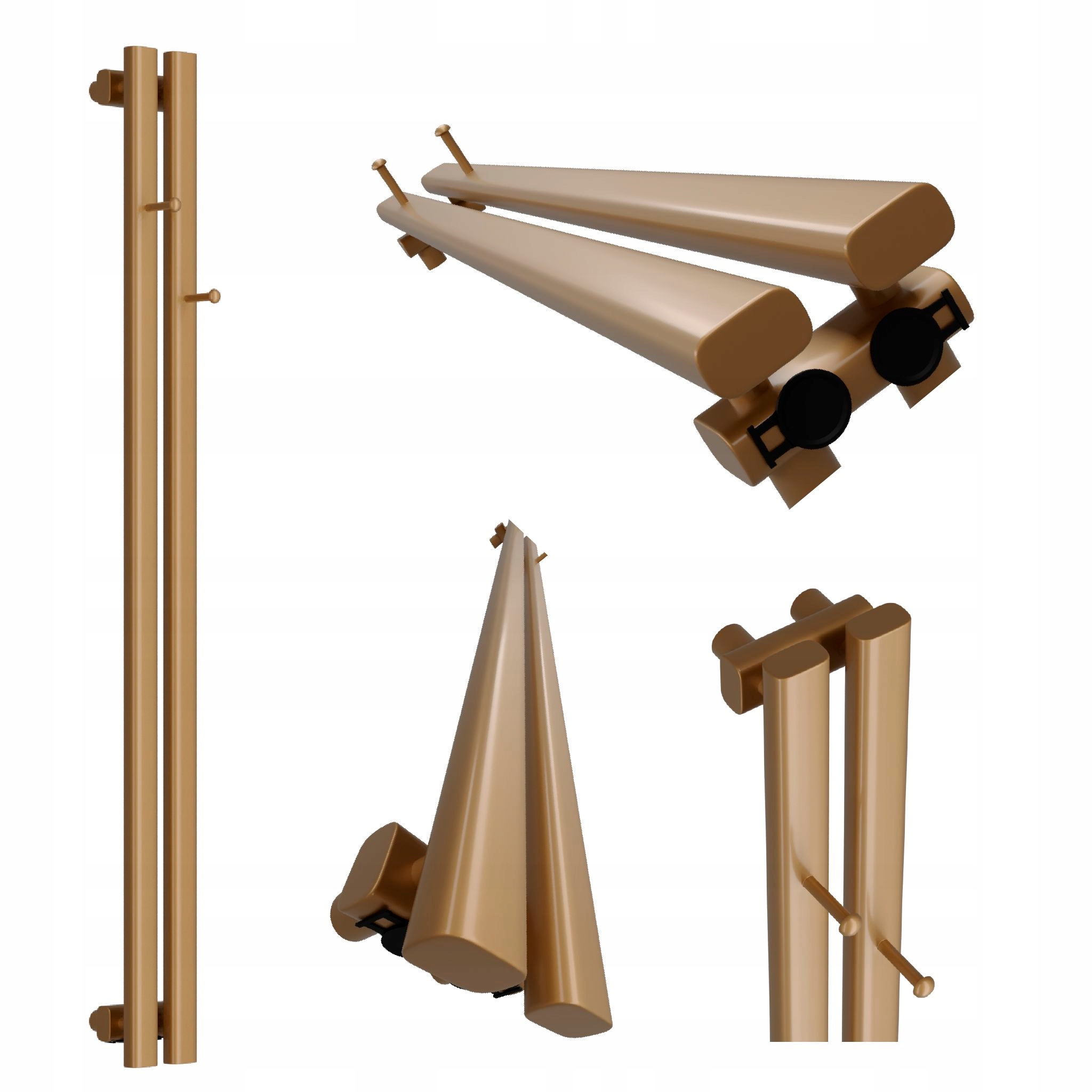 Dekorativní radiátor HORYZONT2 Hook 100x13 antik tmavý