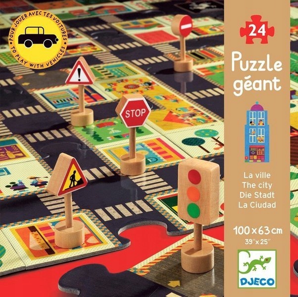 

Djeco Puzzle Ulice Znaki drogowe Miasto Djeco 3+