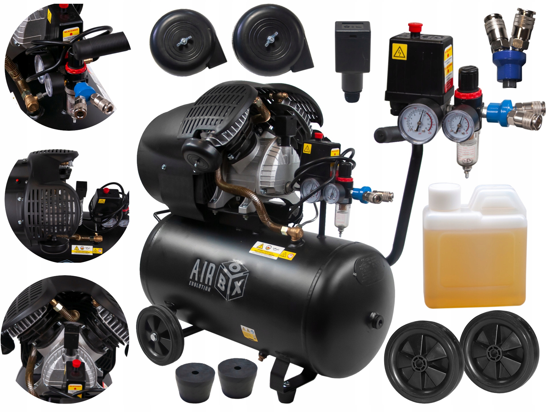 

Kompresor Olejowy Airbox Evo 50L 320L/MIN 10 Bar