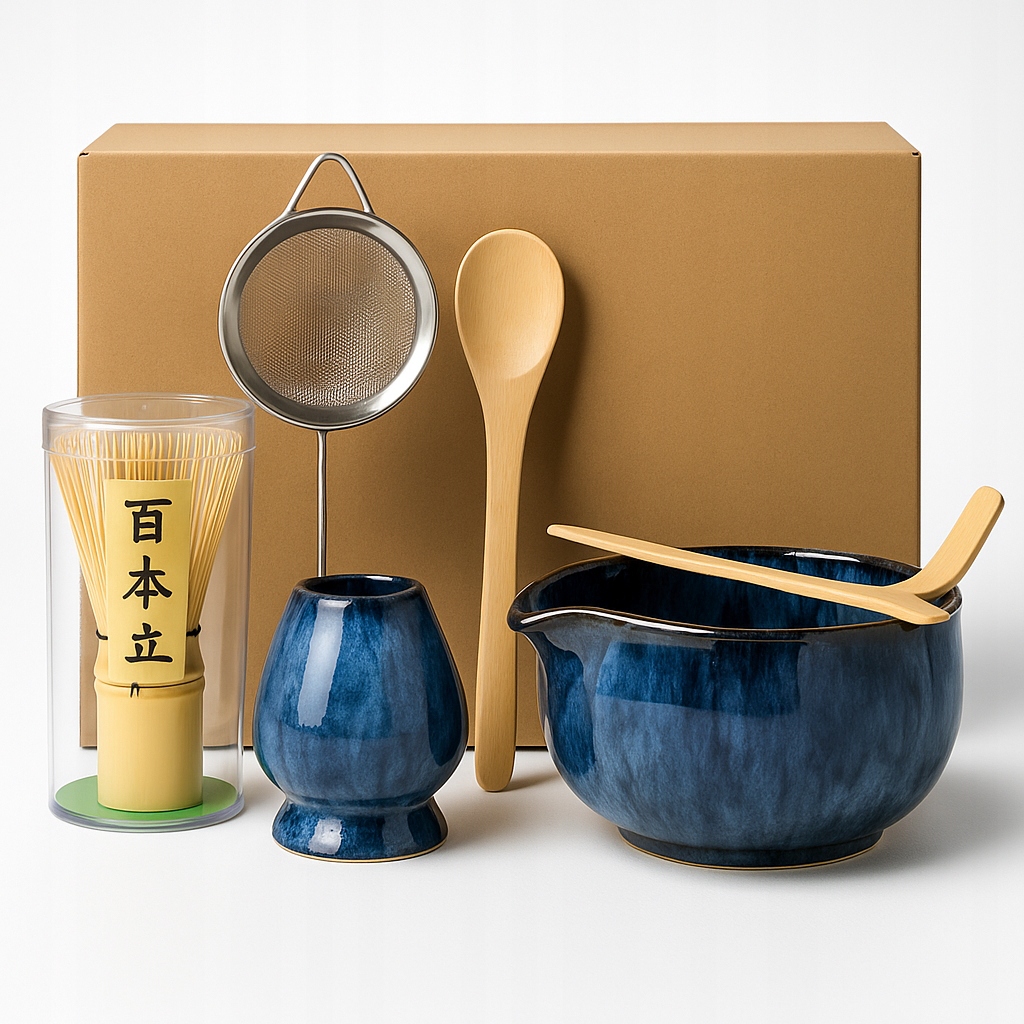 Levně Sada Pro Matchu 6 Dílů, Japonská, Ideální Dárek, Matcha, Chasen