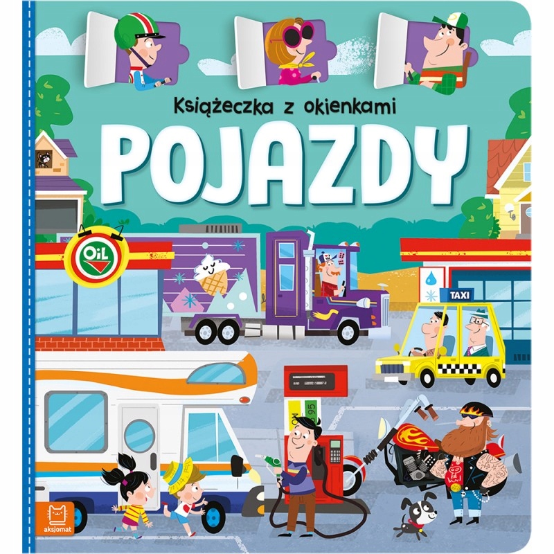

Książeczka z okienkami Pojazdy Auta Okienka