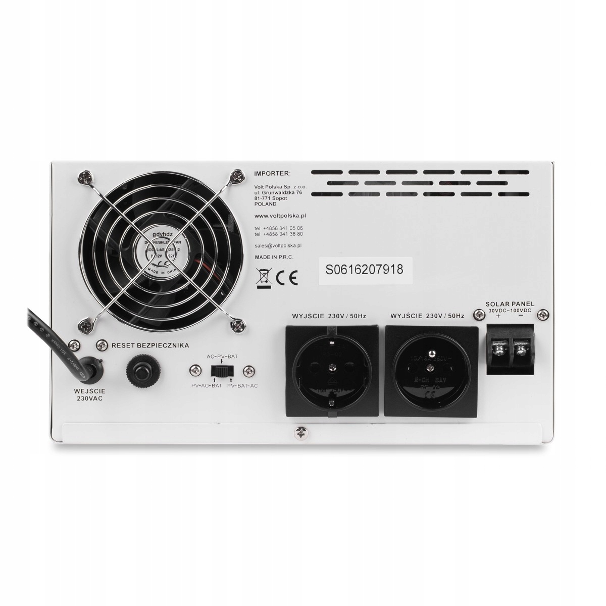 Zestaw Solarny 2000w Inwerter sinuspro 2000S 230V 24V Akumulator AGM 200AH Marka Volt Polska