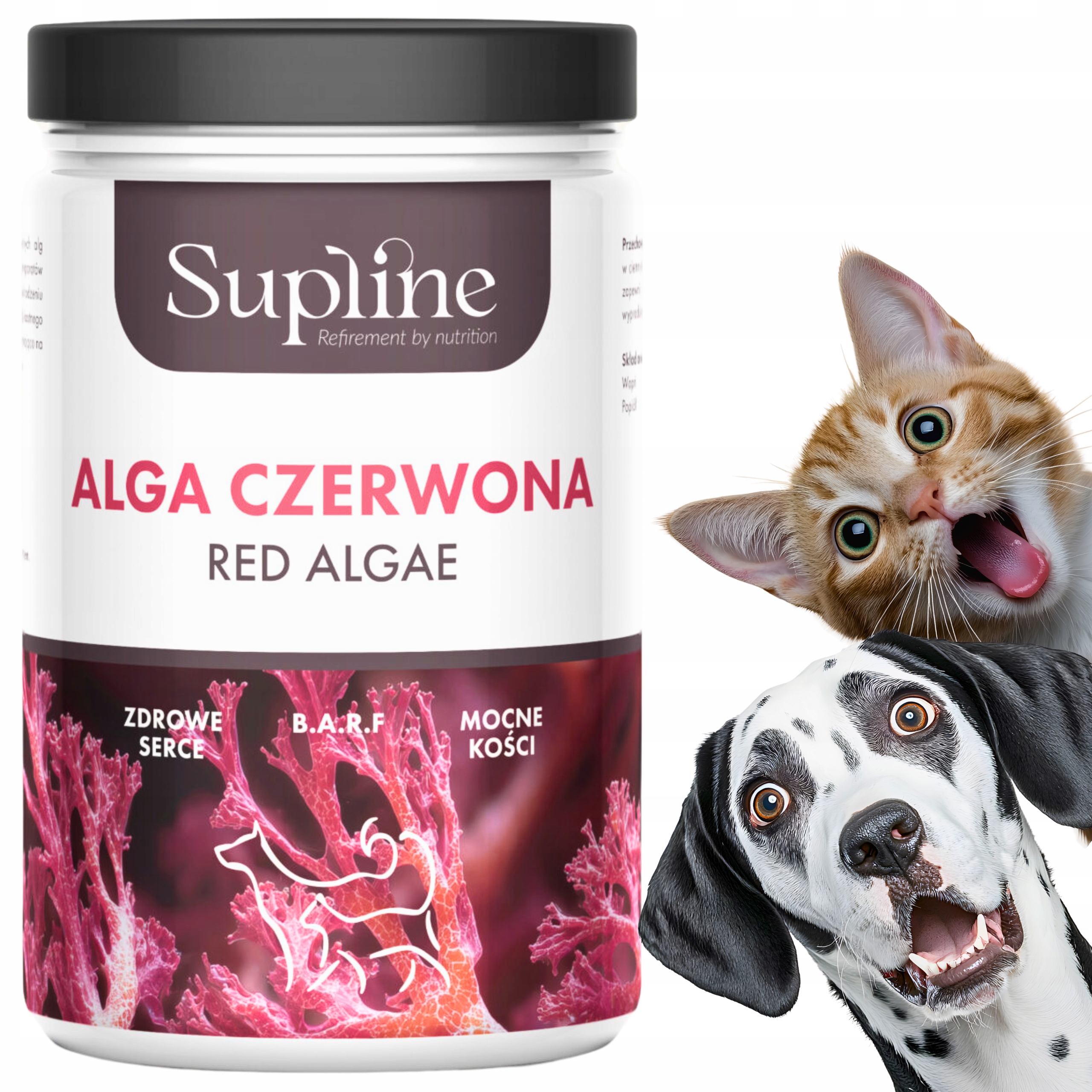 Levně Doplňky pro psa a kočku Červená alga Přírodní Vápník Kosti Zuby 1000 g