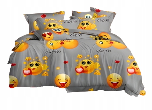 

Komplet Pościeli 160x200 Emotki Emotikony Smile