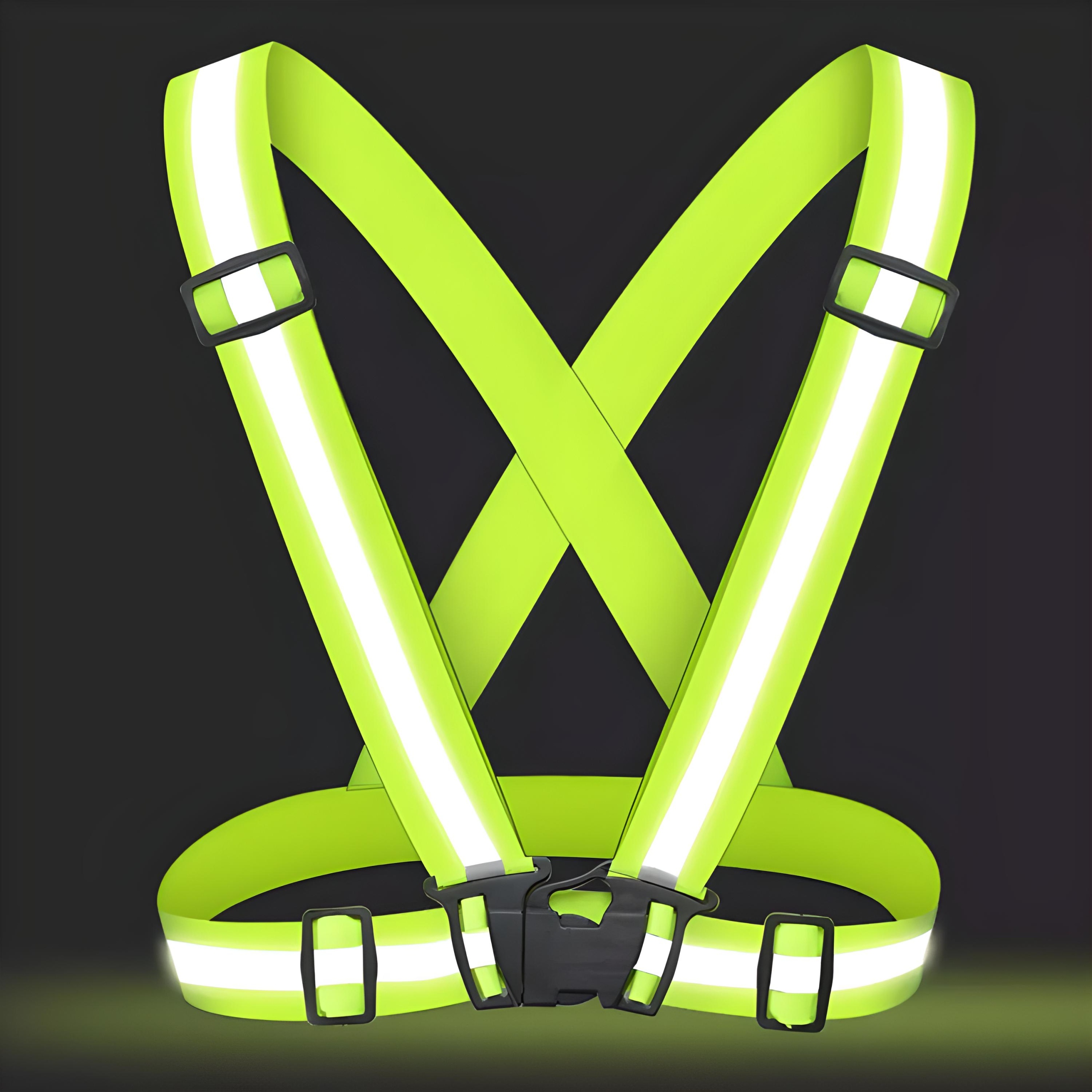 SZELKI ODBLASKOWE ROWER MOTOR KAMIZELKA ODBLASKOWA DROGOWA BIEGANIE MOCNE Rozmiar uniwersalny