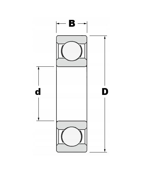 Łożysko kulkowe 6000 2RS RS C3 10x26x8 WYSOKOOBROTOWE JEDNORZĘDOWE Rodzaj łożysko